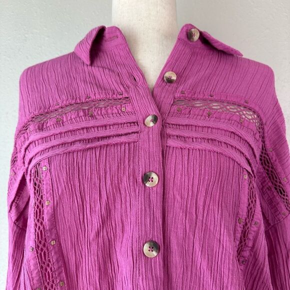 NWT Free People Women’s Button Up Top - Picture 2 of 7